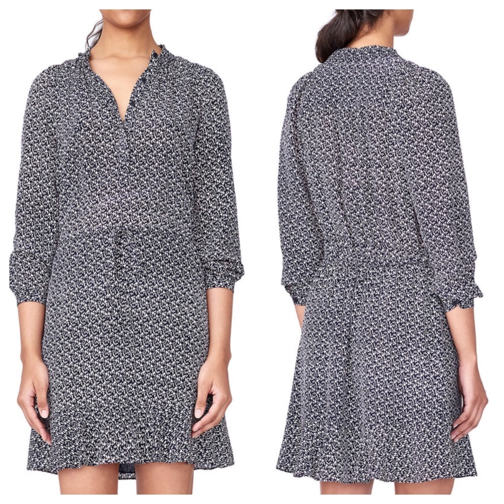 Rebecca Taylor Static Print Silk Dress